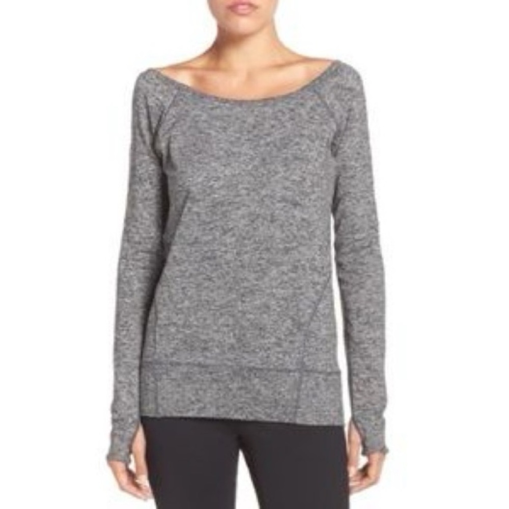 Zella Boat Neck Workout Top - Size Large